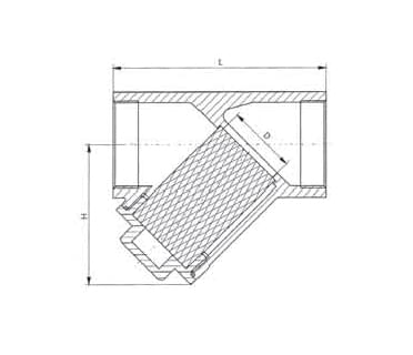 Y型內(nèi)螺紋過濾器尺寸